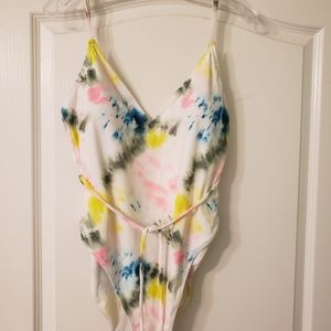 Bathing suit tie dye